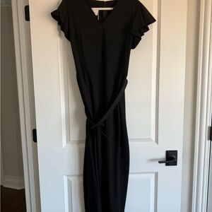 Altos Punto Black Ruffle Sleeve jumpsuit
